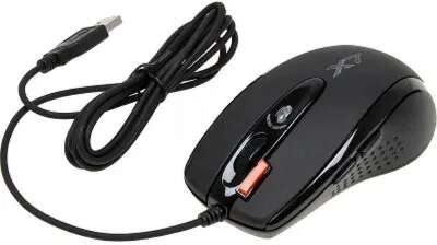 Мышь игровая A4Tech X-718BK , черный , оптическая, 3000dpi , USB, 6 кнопок, RTL {20} (758994/94398)