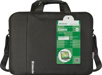 Defender Geek 15.6" Black 26084