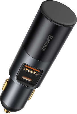 Автомобильное ЗУ Baseus Share Together Charge with Cigarette Lighter USB/USB-C 120W, Grey [CCBT-C0G]