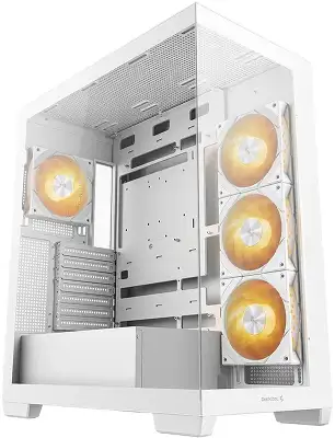 Корпус Deepcool CG580 4F WH белый без БП ATX 6x120mm 3x140mm 2xUSB3.0 audio bott PSU