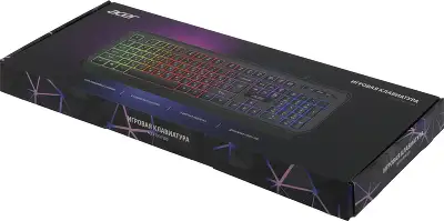 Клавиатура Acer OKW300 черный USB Multimedia for gamer LED (ZL.KBDCC.019)