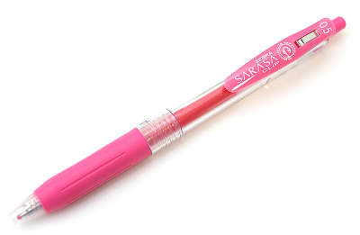 Ручка гелевая автоматическая SARASA CLIP (0,5), розовая
