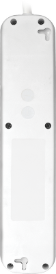 Удлинитель с заземлением Defender E550 5.0 м, 5 розеток (пакет)