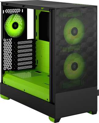 Корпус Fractal Design Pop Air RGB Green, черный/зеленый, ATX (FD-C-POR1A-04)