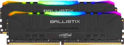 Набор памяти DDR4 DIMM 2x32Gb DDR3200 Crucial Ballistix RGB Black (BL2K32G32C16U4BL)