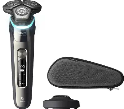 Бритва роторная Philips S9974/35 реж.эл.:3 питан.:аккум. серый