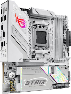 Материнская плата ASUS ROG STRIX B850-G GAMING WIFI, AM5, B850, 4*DDR5, 2*SATA, 4*M.2, 6*USB 3.2, 2*USB 2.0, Type-C, 2*PCIx16, DP+HDMI, ATX; 90MB1M30-M0EAY0