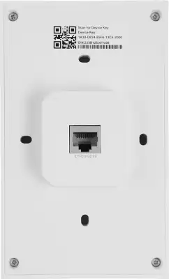 Точка доступа TP-LINK EAP655-Wall, LAN: 4x1 Гбит/с, 802.11a/b/g/n/ac/ax, 2.4 / 5 ГГц, до 2.98 Гбит/с