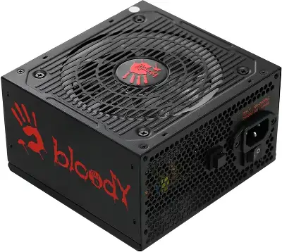 Блок питания Bloody ATX 750W BD-PS750G 80+ gold (20+4pin) APFC 120mm fan color LED 6xSATA Cab Manag RTL