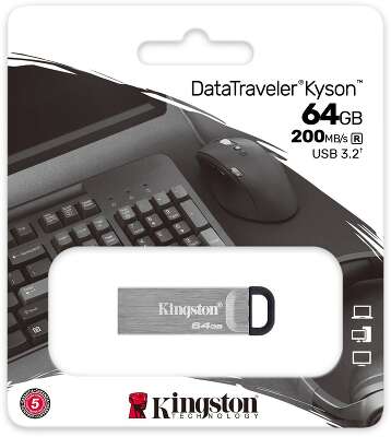 Флеш-накопитель/ Kingston 64 Gb USB 3.2 DataTraveler Kyson