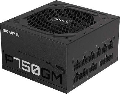 Блок питания Gigabyte ATX 750W GP-P750GM 80+ gold (20+4pin) APFC 120mm fan 8xSATA Cab Manag RTL