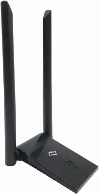 Адаптер Wi-Fi DIGMA DWA-AC13002E, 802.11a/b/g/n/ac, 2.4 / 5 ГГц, до 867 Мбит/с, USB, внешних антенн: 2