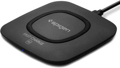 Беспроводное зарядное устройство Spigen Essential F301W Qi Fast Charge Enabled Wireless, Black [000CH20727]
