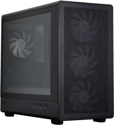 Корпус ZALMAN M5, MATX, BLACK, WINDOW, 1xCombo (3.5'' or 2.5''), 1x3.5", 2x2.5", 1xUSB2.0, 1xUSB3.0, 1xUSB Type-C, FRONT 3x120mm ARGB, REAR 1x120mm ARGB