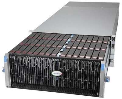 Сервер SuperMicro SSG-6049SP-DE2CR90 *1, Intel Xeon Silver 4210 *4, 16GB DDR4 RECC 2933MHz *4, Intel D3-S4510 240GB SATA *2, AOC-S3008L-L8i*2, CBL-SAST-0699*2 (432035)