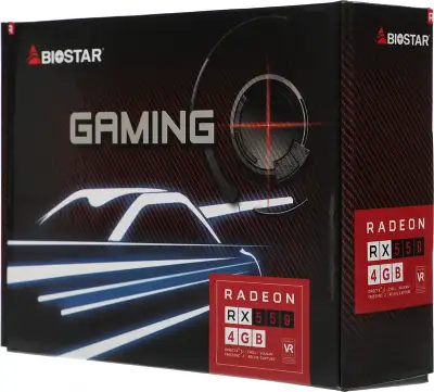 Видеокарта Biostar PCI-E 3.0 RX550-4GB AMD Radeon RX 550 4Gb 128bit GDDR5 1100/6000 DVIx1 HDMIx1 DPx1 HDCP Ret