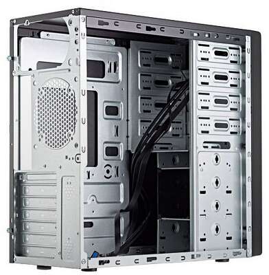Корпус FoxLine Case Foxline FL-886-FL500S-U32 |FL-886-FL500S-U32| ATX case, black, w/PSU 500W 12cm, w/2xUSB3.0, w/ pwr cord, w/o FAN