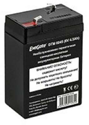 Exegate EX282947RUS Аккумуляторная батарея DTM 6045 (6V 4.5Ah, клеммы F1)