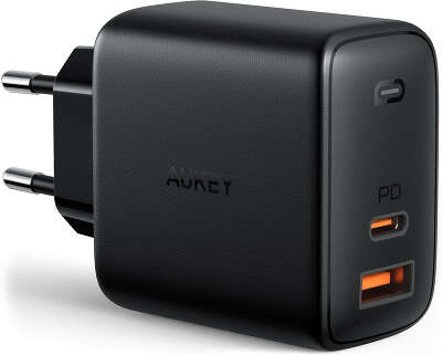 Зарядное устройство Aukey Omnia Mix USB-C 65W PD/USB GaN Power Tech [PA-B3]
