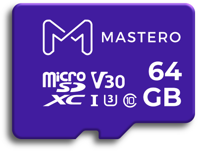 Карта памяти Mastero 64Гб microSDXC, C10/UHS-I U3, с адаптером SD (MB-64-MSD)