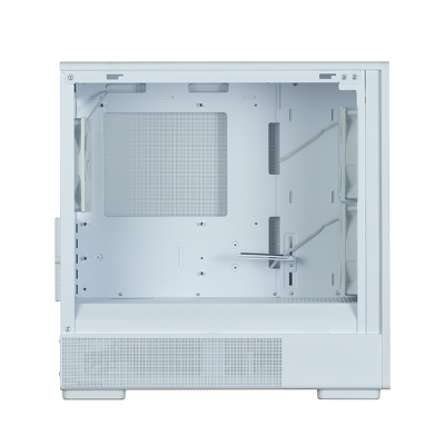 корпус ZALMAN P10 NAMU, MATX, WHITE, WINDOW, FRONT COVER WALNUT, 2x3.5", 3x2.5", 1xUSB TYPE-C, 1xUSB3.0, FRONT 2x120mm, REAR 1x120mm ARGB