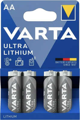 Varta ULTRA FR6 AA BL4 Lithium 1.5V (6106) (4/40/400) (4 шт.) 6106301404