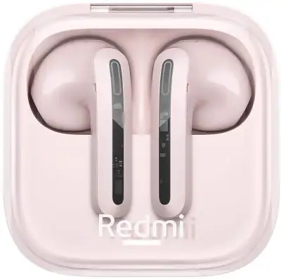 Наушники беспроводные Xiaomi Redmi Buds 6 Active, Transparent powder (BHR8395GL)