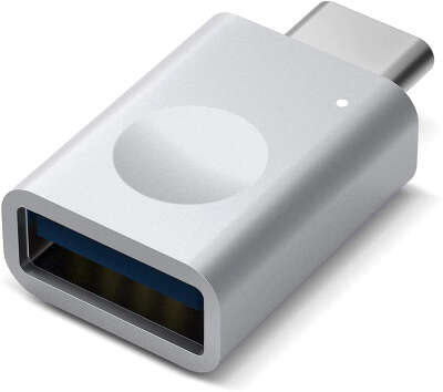 Адаптер Elago USB-C to USB-A Aluminium LED, Silver (1 шт.) [EADP-LEDUSBC-SL]