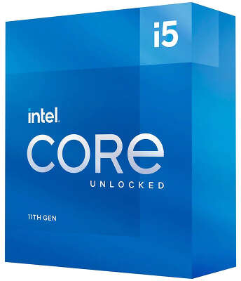 Процессор Intel Core i5-11600K Rocket Lake-S (3.9GHz) LGA1200 BOX w/o cooler