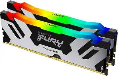 Набор памяти DDR5 DIMM 2x32Gb DDR6400 Kingston FURY Renegade RGB (KF564C32RSAK2-64)