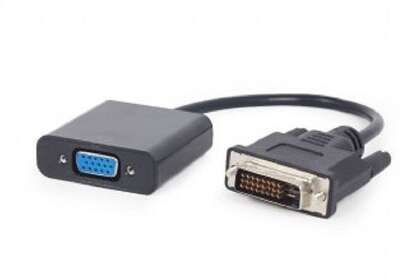Cablexpert Переходник DVI-D-VGA Digital , 25M/15F, длина кабеля 0,2м, черный, пакет (A-DVID-VGAF-01)