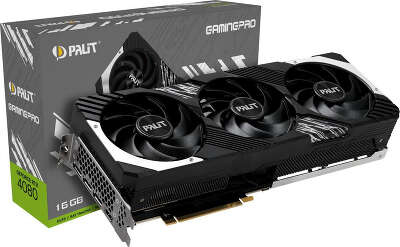 Видеокарта Palit NVIDIA nVidia GeForce RTX 4080 GAMINGPRO 16Gb DDR6X PCI-E HDMI, 3DP