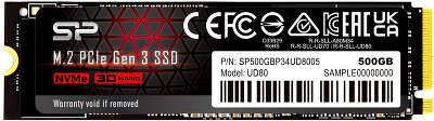 Накопитель SSD Silicon Power PCIe 3.0 x4 500GB SP500GBP34UD8005 UD80 M.2 2280
