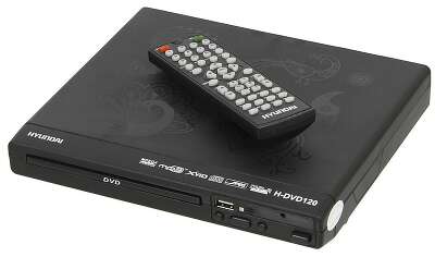 Плеер DVD Hyundai H-DVD120 черный ПДУ