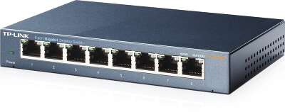 TP-Link TL-SG108 8-портовый гигабитный настольный коммутатор, 8 гигабитных портов RJ45, стальной корпус