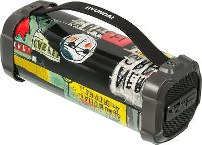 Колонка порт. Hyundai H-PAC440 черный 9W 1.0 BT/3.5Jack/USB 10м 1500mAh