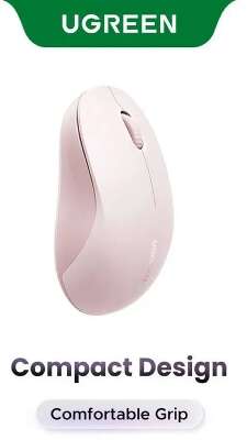 Мышь беспроводная Ugreen UGREEN M331 (65625) Multi-mode Wireless Mouse BT&GHz. Цвет: розовый