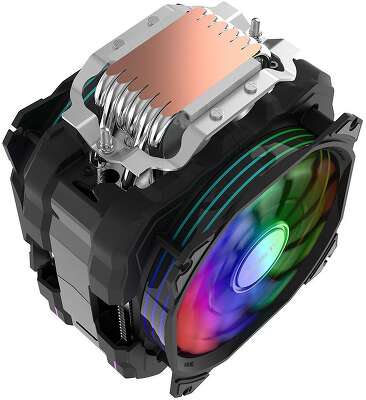 Вентилятор ALSEYE M120D (PLUS) Universal, 200W, Heat pipe 6mm*6, 120mm FAN 700;1900rpm, 73.75CFM, 41.2dBA, 8 LED, LED temperature cover RTL, (874289)