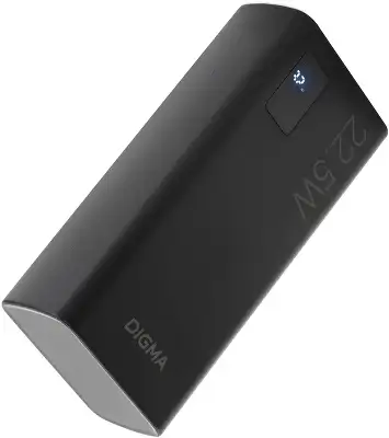 Мобильный аккумулятор Digma DGPF30A 30000mAh QC3.0/PD3.0 22.5W 3A 4xUSB-A/USB-C черный (DGPF30A22ABK)