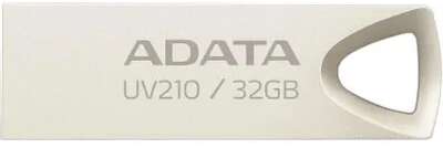 A-DATA Flash Drive 32GB UV210, USB 2.0, Металлич., Серебро
