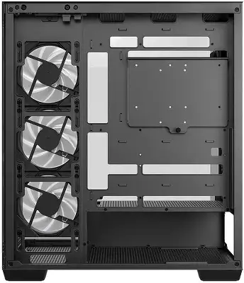 Корпус Deepcool CG580 4F черный без БП ATX 6x120mm 3x140mm 2xUSB3.0 audio bott PSU