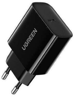 Зарядное устройство UGREEN CD137 (10191) Fast Charging Power Adapter With PD 20W EU. Цвет: черный