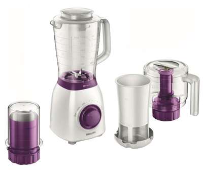 Блендер Philips HR2166/00, белый/фиолетовый
