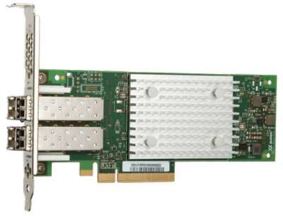 Сетевой адаптер Qlogic QLE2742-SR-CK (BK3210407-01 D / BK3210407-01 F) SGL 32Gb/s FC HBA, 2-port, PCIe v3.0 x8, LC SR MMF, В комплекте две планки (LP + FH)