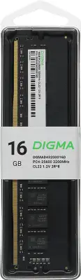 Память DDR4 16Gb 3200MHz Digma DGMAD43200016D RTL PC4-25600 CL22 DIMM 288-pin 1.2В dual rank Ret