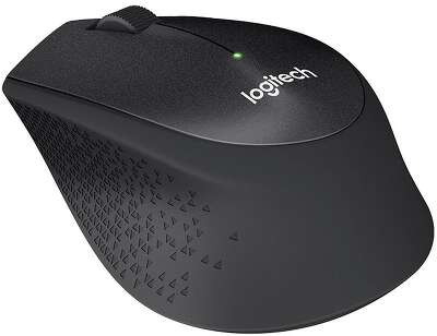 Мышь беспроводная Logitech M330 Silent Plus Black черная, оптическая, 1000dpi, 2.4GHz,USB-ресивер, бесшумная, под правую руку (066670)