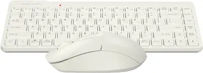 Клавиатура + мышь A4Tech Fstyler FG2200 Air2 клав:бежевый мышь:бежевый USB беспроводная slim (FG2200 AIR2 BEIGE)