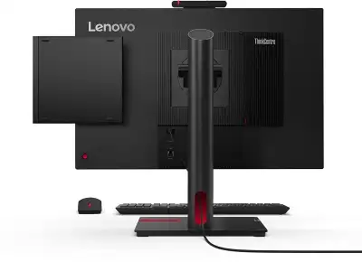 Неттоп Lenovo ThinkCentre Tiny M70q-5 slim i7 14700T (1.3) 16Gb SSD512Gb UHDG 770 Windows 11 Pro 64 GbitEth WiFi BT 135W kb мышь клавиатура черный (12TD0041UM)