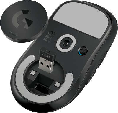 Мышь Logitech G Pro X Superlight черный оптическая 25600dpi беспров. USB 4but (910-005884)
