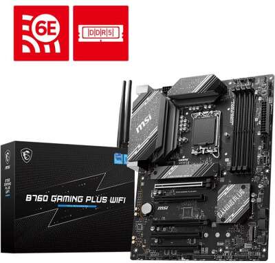 Материнская плата B760 S1700 ATX B760 GAMING PLUS WIFI MSI